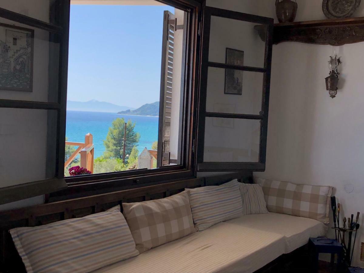 Unique Sea View House Villa Kalandra Bagian luar foto